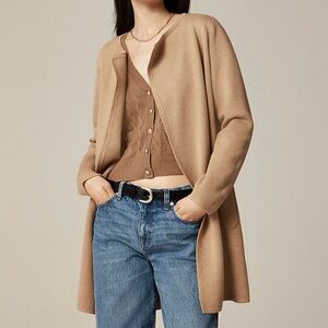 J. Crew Juliette Collarless Sweater Blazer